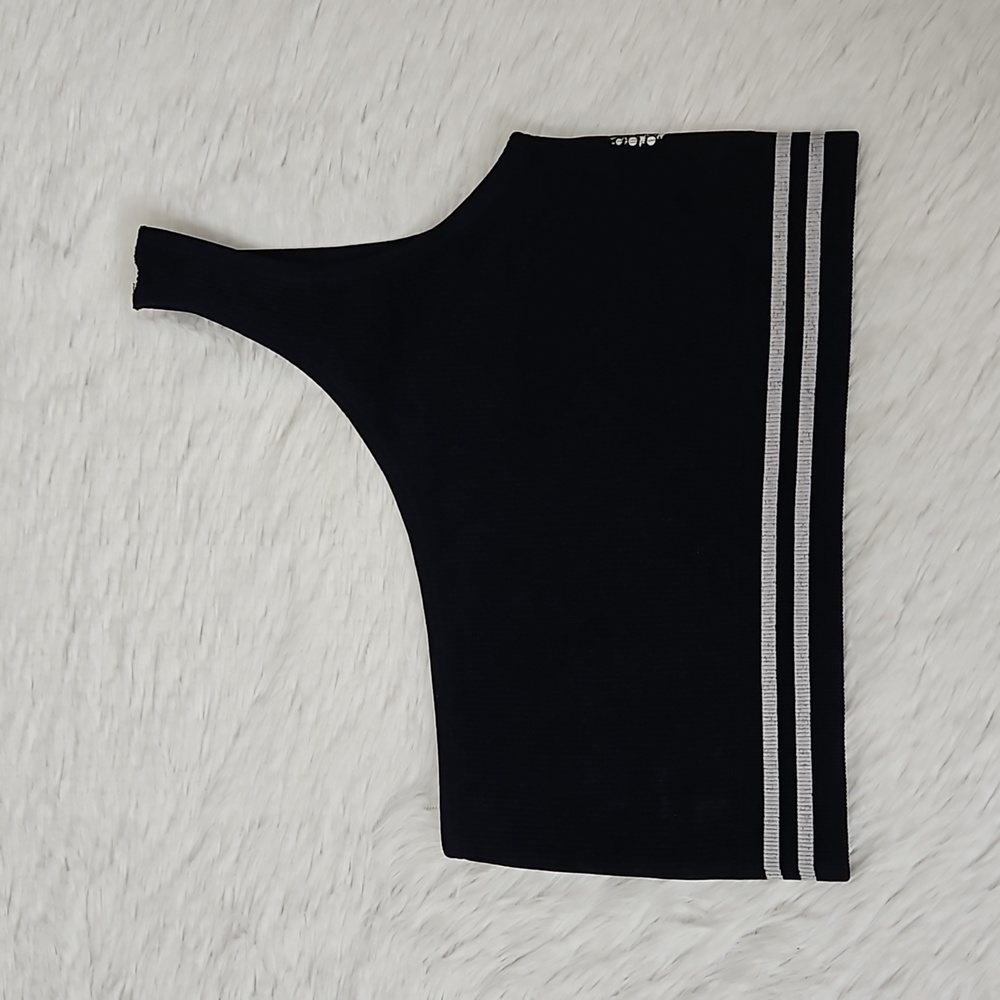 Free People Movement Varsity Stripe Asymmetrical Bra